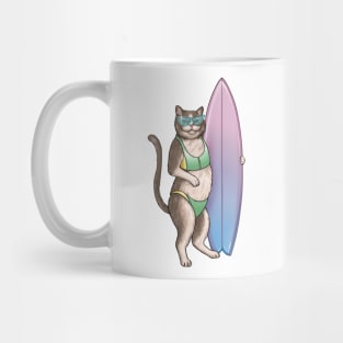 Surf Kitty Mug